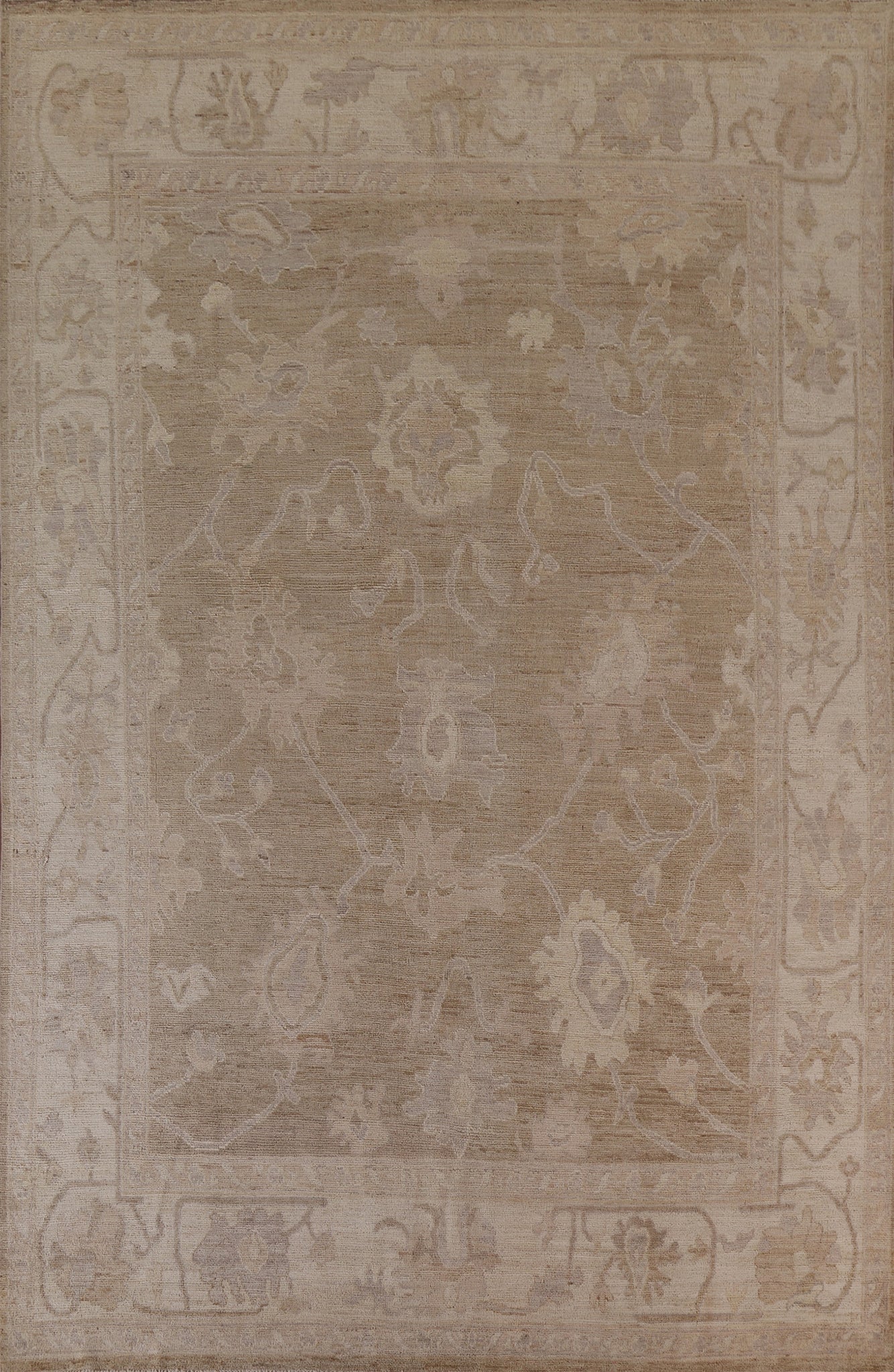Wool Oushak Vegetable Dye Area Rug 8x10