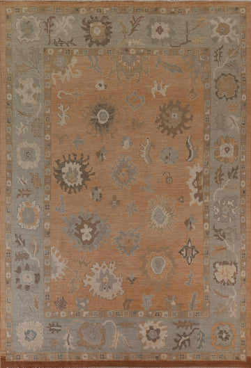 Vegetable Dye Oushak Oriental Area Rug 9x12