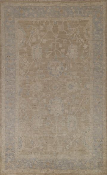 Vegetable Dye Oushak Turkish Area Rug 6x9