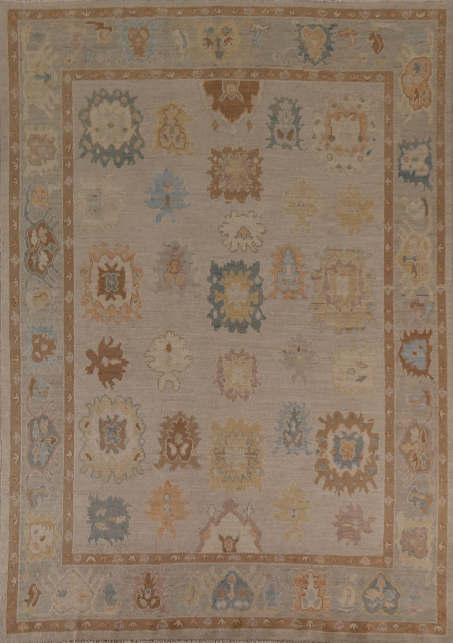 Oushak Vegetable Dye Area Rug 8x10