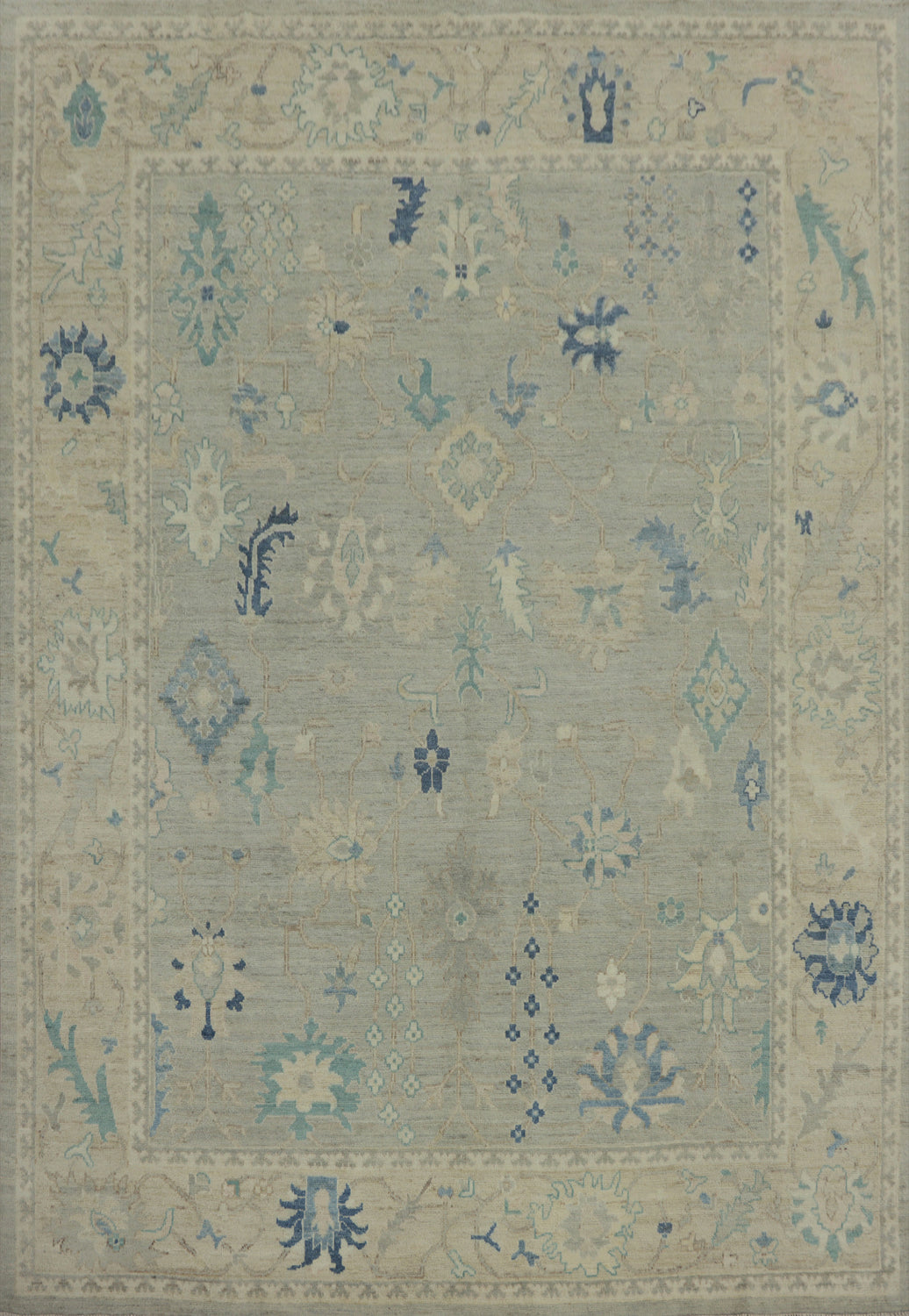 Vegetable Dye Oushak Oriental Area Rug 8x10
