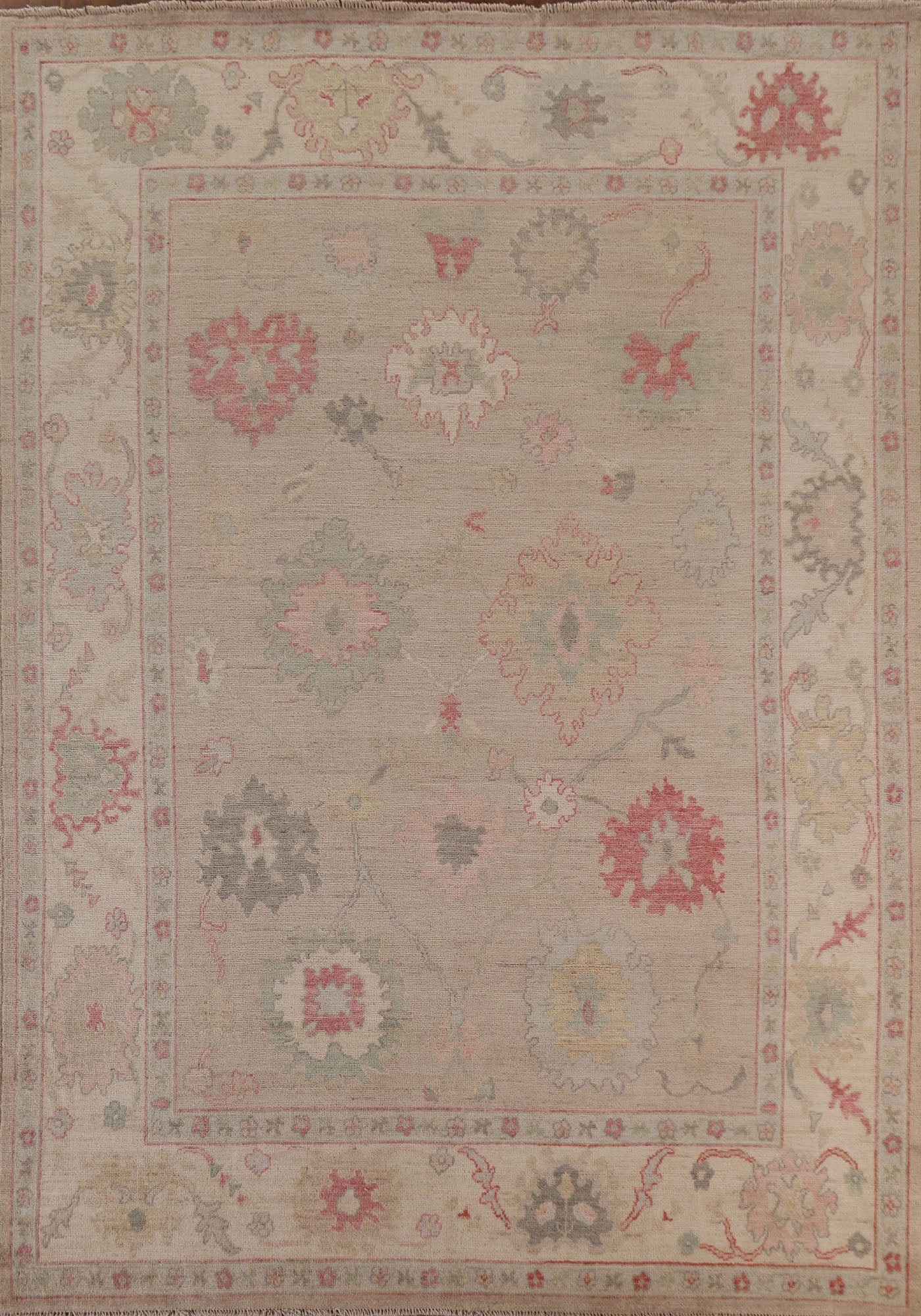 Vegetable Dye Oushak Oriental Area Rug 8x10