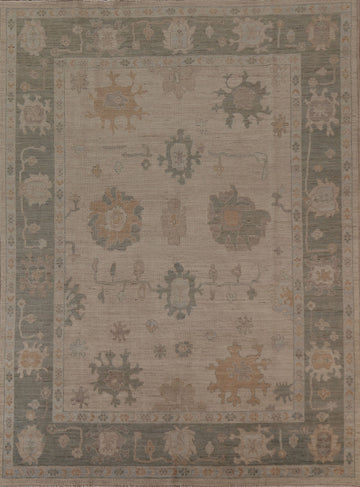 Vegetable Dye Oushak Turkish Area Rug 8x10