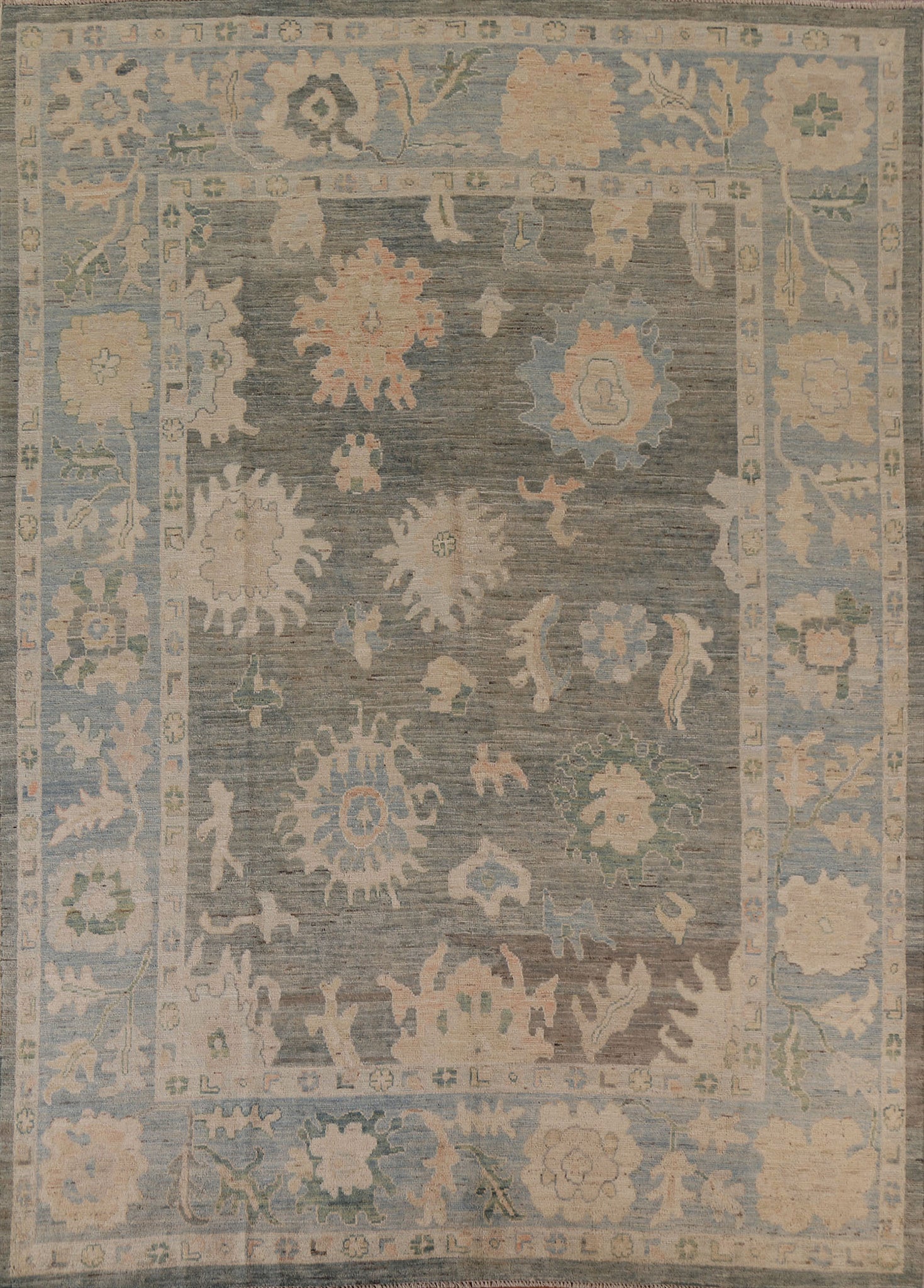 Vegetable Dye Oushak Oriental Area Rug 8x10