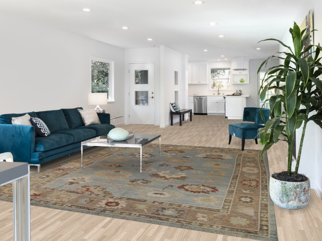 Vegetable Dye Oushak Oriental Area Rug 8x10