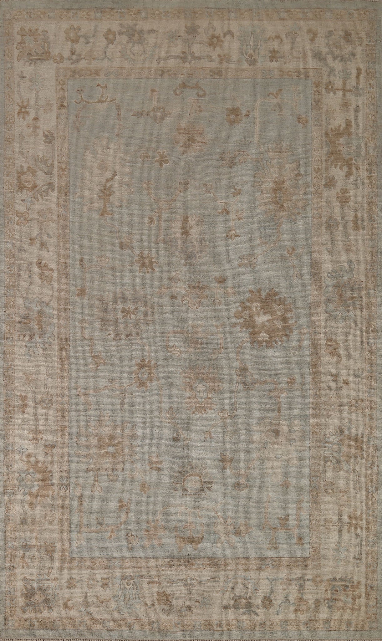 Vegetable Dye Oushak Oriental Area Rug 6x9