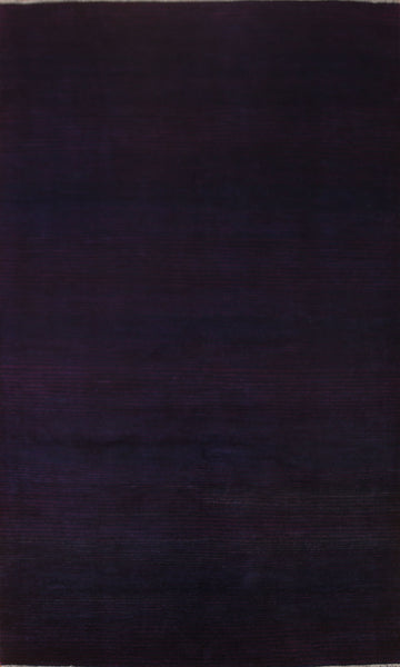 Navy Blue Gabbeh Kashkoli Wool Area Rug 6x10
