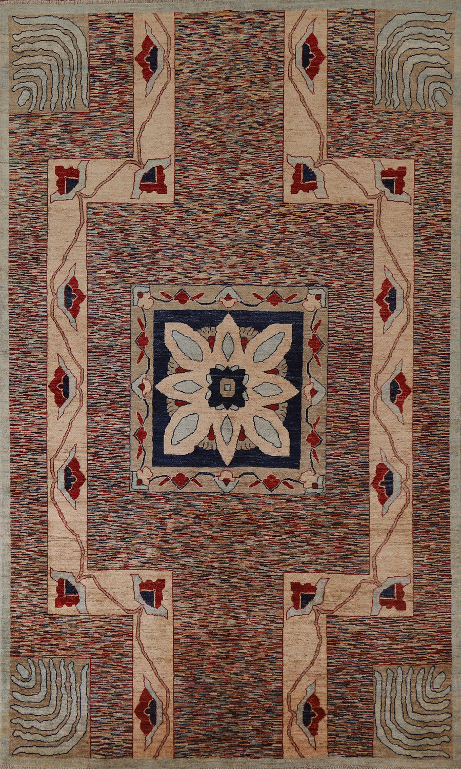 Geometric Gabbeh Kashkoli Oriental Area Rug 7x10