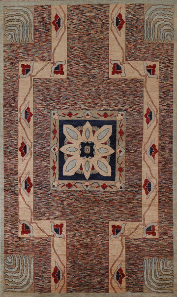 Geometric Gabbeh Kashkoli Oriental Area Rug 7x10