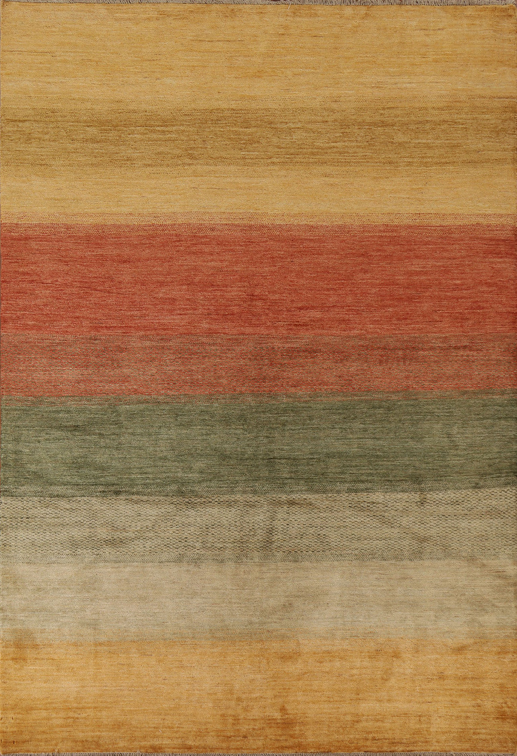 Striped Gabbeh Kashkoli Area Rug 6x8