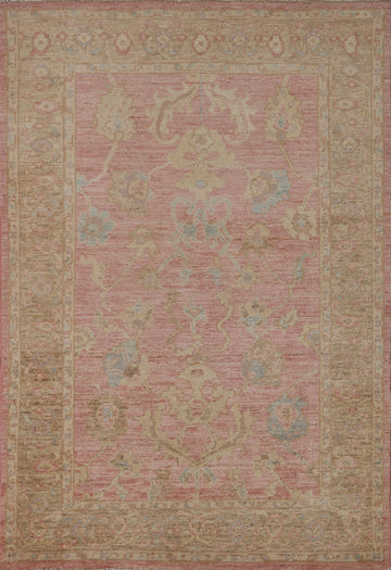 Vegetable Dye Oushak Wool Area Rug 3x5