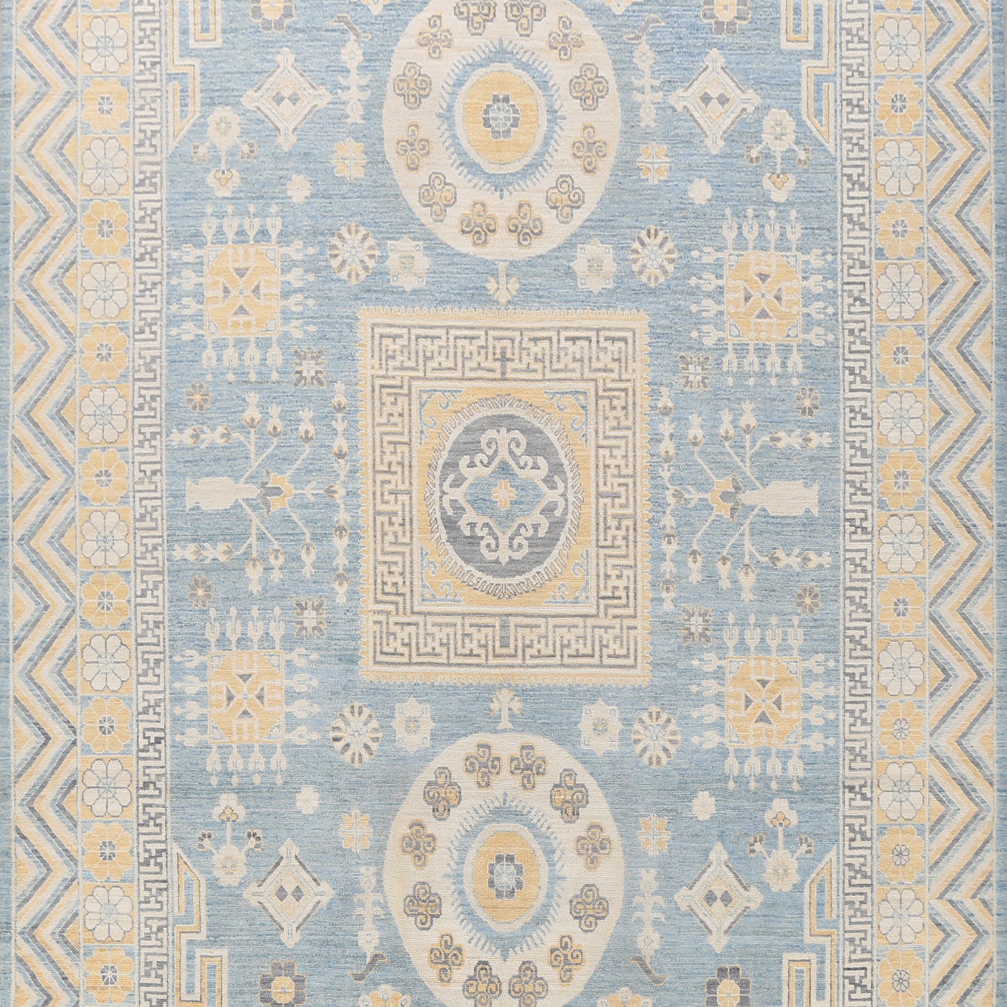 100% Vegetable Dye Khotan Oriental Area Rug 9x12