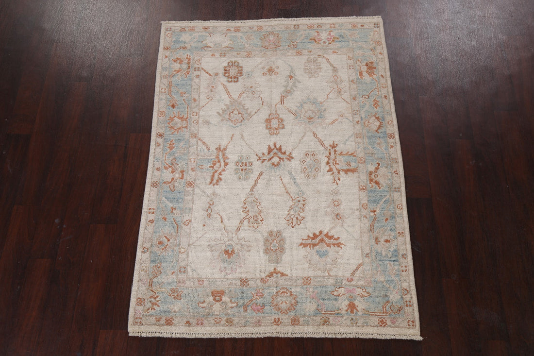 Oushak Wool Turkish Area Rug 4x6