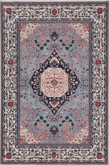 Handmade Kashan Mohtasham Turkish Wool Rug 4x6